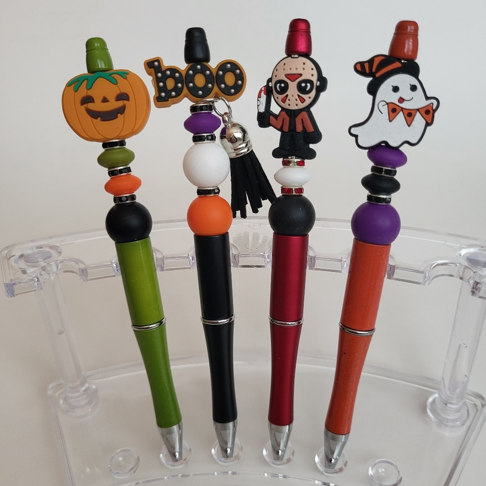 Beaded Pen Jason Voorhees Boo Ghost Pumpkin Halloween Scary